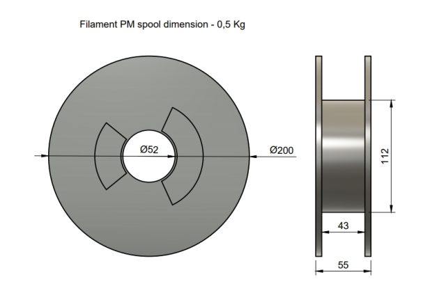 PLA MarbleJet - Světlá (1,75 mm; 0,5 kg)