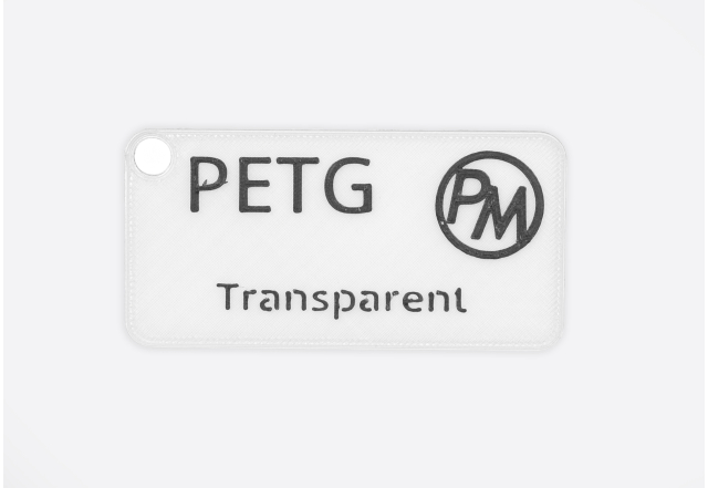 Vzorek PETG - Transparentní (1,75 mm; 10 m)