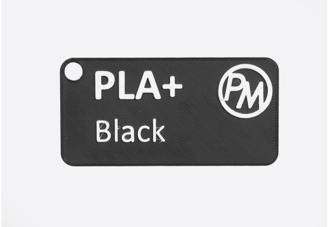 Vzorek PLA+ Černá (1,75 mm; 10 m)