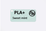 Vzorek PLA+ - "Sweet Mint" (1,75 mm; 10 m)