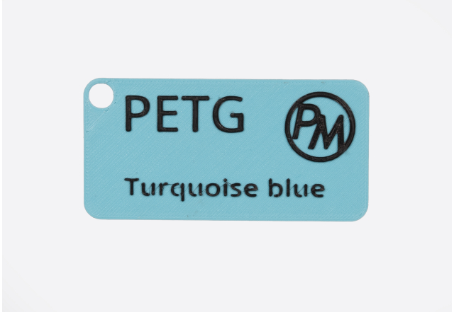 Vzorek PETG - Tyrkysová modrá (1,75 mm; 10 m)