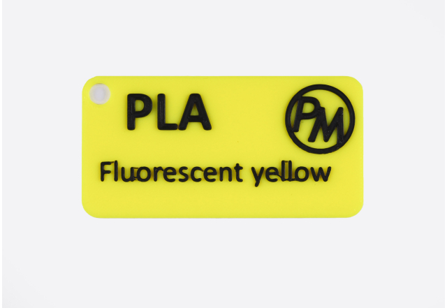 Vzorek PLA - Fluorescenční žlutá (1,75 mm; 10 m)