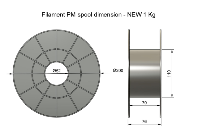 PLA - Transparentní (1,75 mm; 1 kg)