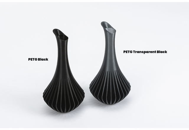 PETG - Transparentní černá (1,75 mm; 1 kg)