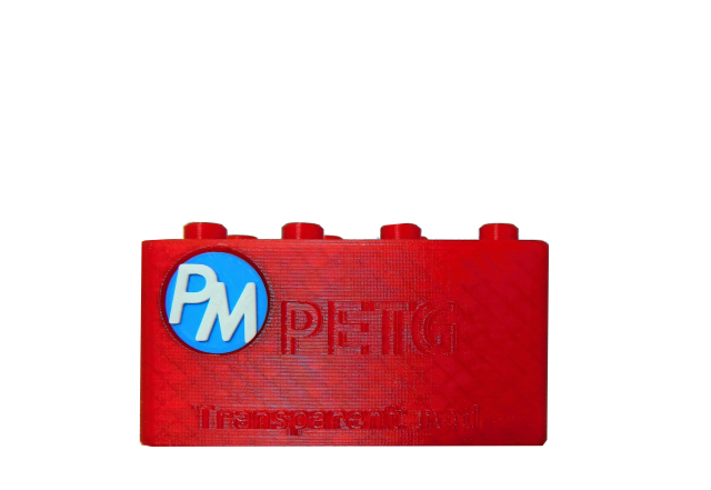 PETG - Transparentní Červená (1,75 mm; 1 kg)