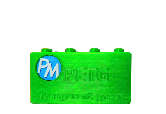 PETG - Transparentní Zelená (1,75 mm; 1 kg)