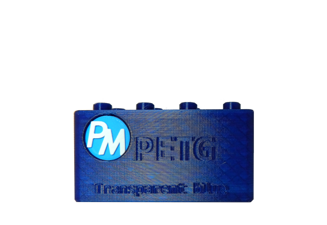 PETG - Transparentní Modrá (1,75 mm; 1 kg)